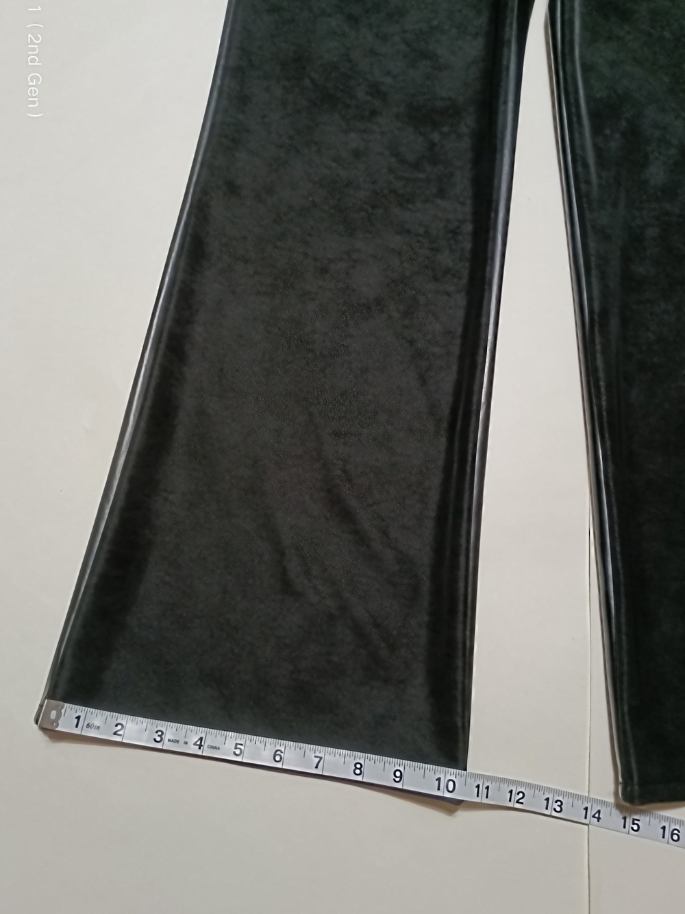 Gianni Bini Black Wide-Leg Velvet Pants - Picture 9 of 16